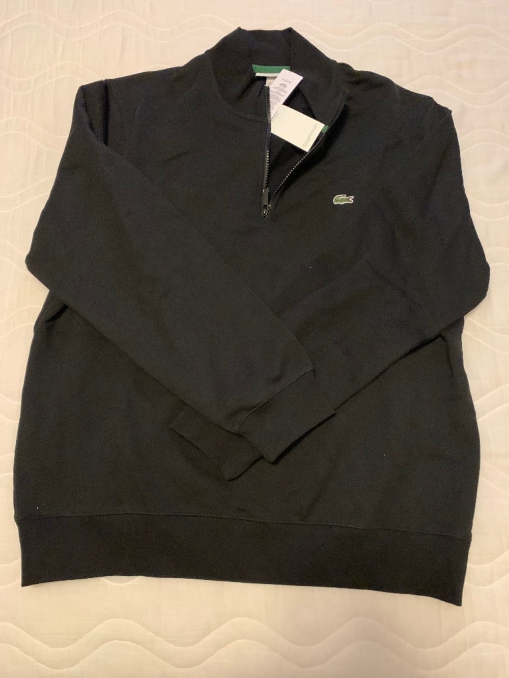 Men’s Lacoste Classic Zip Up Mock Neck Sweatshirt